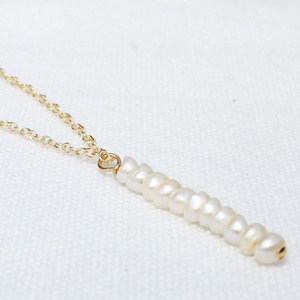 สร้อยคอประดับมุกเม็ดเล็ก สร้อยคอจี้มุกสวยงาม ประดับมุกประจำเดือนมิถุนายน ทอง เงิน โรสโกลด์ ของขวัญสุดหรูสำหรับผู้หญิง - Product Image 4