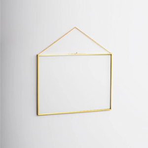 Cadre photo géométrique hexagonal en métal et verre, finition laiton de qualité supérieure, pour fleurs pressées et plantes séchées - Product Image 6