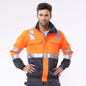 Breathable Polyester Safety Construction Uniforms Reflective Fire Resistant ANSI Class 2 EN ISO 20471 <b>Waterproof</b> Unisex - Product Image 4