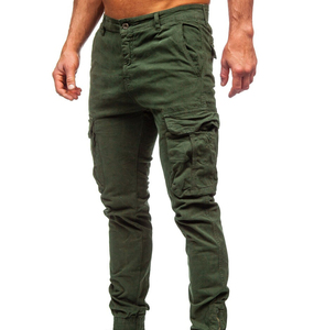 2025 Summer New Multi-pocket Cargo Pants Custom Elastic Plus Size Men's Pants & <b>Trousers</b> Cargo TrousersCuffed Casual Pants - Product Image 4