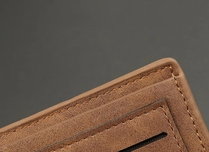Personalized Genuine Leather <b>Wallet</b> Handmade Slim Bifold Open Fold Closure Short Length Eco-Friendly Unisex <b>Cash</b> Royal Fashion - Product Image 2