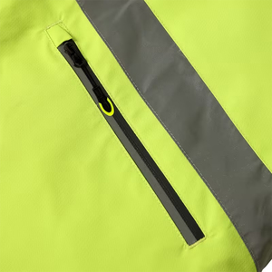 Chaqueta de invierno reflectante de alta visibilidad para hombre, hecha de poliéster, con cierre de cremallera y botones. - Product Image 4
