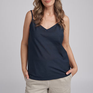 Camisola Larga de Algodón para Mujer, Simple, Sexy, Sin Mangas, Delgada, Transpirable, Ecológica, Top Sólido, Combinable con Todo, Top Básico - Product Image 3