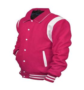 Chaqueta Varsity Personalizada para Hombre, 100% Lana, de Alta Calidad, con Bordado Universitario de Béisbol, Estilo Urbano, con Patrón de Letras - Product Image 4