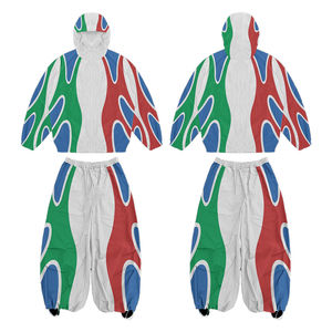 Conjuntos de Chaqueta Cortavientos Transpirable Personalizados de Alta Calidad, Trajes Deportivos de Nailon Sublimado de Alta Calidad - Product Image 5