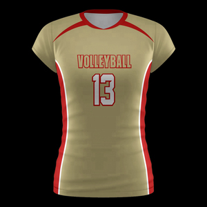 Maillot de volley-ball à manches courtes en gros, logo personnalisé, 100 % polyester, maillot de sport de haute qualité - Product Image 5