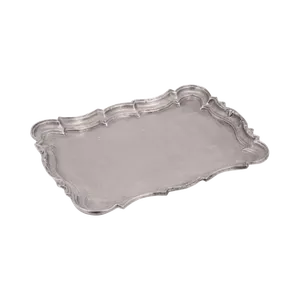 Plateau à boissons élégant en métal doré fait main pour le service du thé, du café et des jus, idéal pour la table à manger et la présentation hôtelière - Product Image 1
