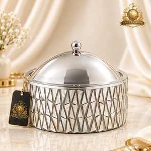 Matte Black Textured Casserole Dish Set With Dome Lid Thermal <b>Food</b> <b>Warmer</b> Hot Pot Serving Bowl <b>For</b> Hotel Restaurant Tableware - Product Image 2