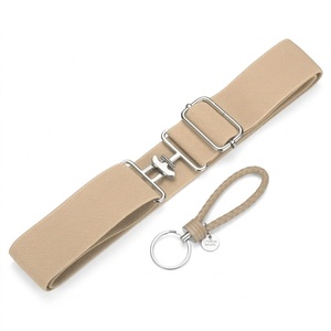 Cinturón Elástico Borgoña 2026 con Hebilla de Bocado de Caballo en Tono Dorado - Product Image 2