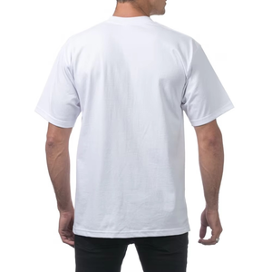 <b>Men</b> <b>White</b> Regular Fit <b>Short</b> <b>Sleeve</b> O-Neck T-<b>Shirt</b> 100% Cotton Jersey Fabric Casual Style Solid Color Knitted Front Quick Dry - Product Image 3