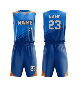 Conjunto de Uniforme de Baloncesto Sublimado Personalizado para Hombres y Jóvenes, Camisetas y Pantalones Cortos de Entrenamiento de Equipo de Tela de Malla Transpirable, Alta Calidad - Product Image 4