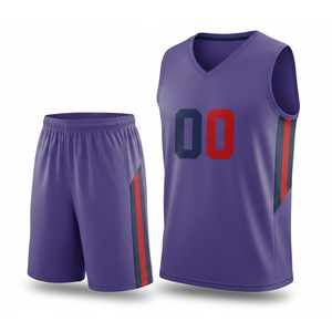 Uniforme de Baloncesto Ligero, Antibacteriano, Transpirable, de Secado Rápido, Talla Grande, Ajuste Cómodo, para Partidos - Product Image 1