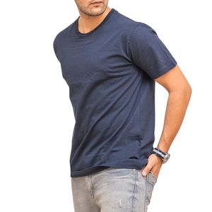 T-shirt en coton uni pour homme, impression de logo personnalisé, manches courtes, col rond, décontracté, été, écologique, respirant, style streetwear - Product Image 3