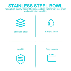 Ensemble d'instruments manuels en acier inoxydable de qualité supérieure, Bols chirurgicaux pour lotions, Bols, Éponges, Gobelets à iode, Gaze médicale, Pansements - Product Image 3