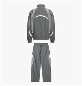 Conjunto Deportivo de Chaqueta y Pantalones Cortos para Hombre, Chaqueta Ligera de Nailon con Capucha, Resistente al Viento, con Cordón Ajustable, Ropa Deportiva Urbana - Product Image 3