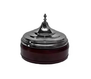 Plat à chafing en acier inoxydable arabe fait main de qualité supérieure avec support décoratif, chauffe-plats pour buffet et traiteur - Product Image 6