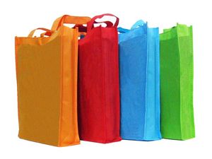 <b>Silver</b> Gold Metallic Lamination Non Woven Shopping <b>Bags</b> With Handle OEM Vietnam - Product Image 5