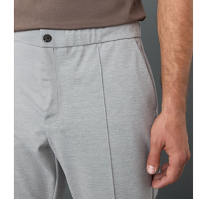 Pantalones Casuales Elegantes para Hombre, de Algodón Elástico, Transpirables y Ecológicos, con Cierre de Cremallera Elástica, Corte Ajustado, Estilo Híbrido para Negocios - Product Image 2