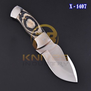 OEM Custom Logo Damascus Steel Hunting <b>Knife</b> with Stabilized Wood <b>Handle</b> Full Tang Bushcraft Survival <b>Knife</b> - Product Image 4