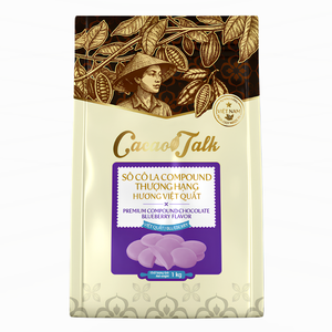 Boutons de chocolat composé à la myrtille et au cacao 1KG HALAL pour la pâtisserie, le glaçage et le remplissage, vente en gros, fabricant OEM/ODM, fournisseur étranger - Product Image 1