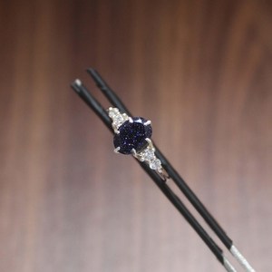 Bague ovale en pierre de grès bleue, argent sterling S925, motif vigne torsadée, bague de fiançailles ou de promesse, bijou élégant pour femme - Product Image 2