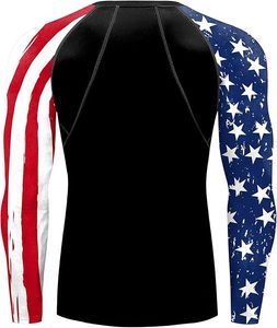 เสื้อรัดกล้ามเนื้อแขนยาวสำหรับผู้ชาย สำหรับการฝึกซ้อม BJJ MMA  ยืดหยุ่นสูง  ชุดสำหรับการต่อสู้  เทรนด์อเมริกาและยุโรป - Product Image 2