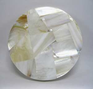 Ensemble de sous-verres en marbre MOP, 4,5 pouces, faits à la main, pour café, thé, vin, bière, champagne, sous-verres en pierre élégants, décoration de table, cadeau pour la maison - Product Image 4