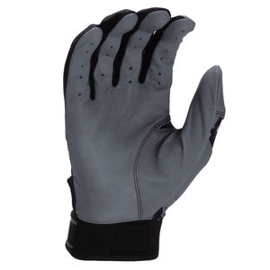 Gant de frappeur en cuir gris, main droite, respirant, fermeture auto-agrippante, unisexe, pour entraînement adulte - Product Image 1