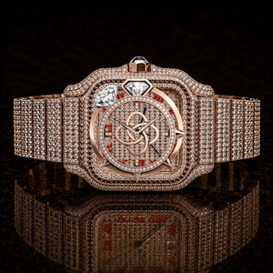 Luxury Jewelry Style Moissanite <b>Diamond</b> <b>Watch</b> Men Stainless Steel Bracelet <b>Watch</b> - Product Image 1