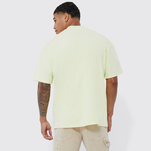 Custom Men 200 Grams 100% Cotton Solid Eco-Friendly Short Sleeve Oversize Acid Washed Streetwear O-Neck <b>Collar</b> <b>T</b>-<b>Shirt</b> - Product Image 3