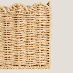 Best Price 2026 Luxury Handwoven Seagrass Storage <b>Basket</b> Attractive Rectangle Design Bathroom Storage Boxes Vintage Decoration - Product Image 6