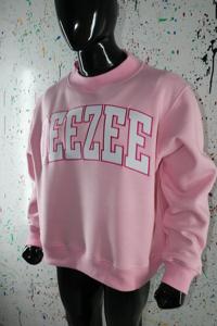 Sudadera <span class=keywords><strong>DEEZEE</strong></span> PINK con Cuello Alto, 100% BLANCA, Apliques Bordados, Cuello Ancho, URBAN PRODUCTIONS - Product Image 4