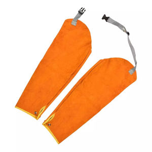 Mangas de cuero de vaca de precio económico, resistentes al calor y a los cortes, largas, para protección contra chispas de soldadura - Product Image 4