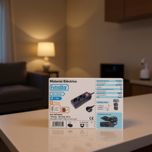 Prise à 2 trous noire de 1,5 m avec interrupteur, pièces pour appareils électroménagers - Product Image 2
