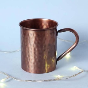 Mug à Moscow Mule en cuivre avec poignée, double paroi, style vintage, vaisselle pour la maison - Product Image 5