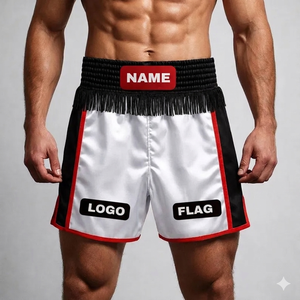 Pantalones Cortos de Muay Thai Profesionales Hechos a Medida al por Mayor OEM, Pantalones Cortos de Artes Marciales para Cross-Training, Pantalones Cortos de Alto Rendimiento - Product Image 2