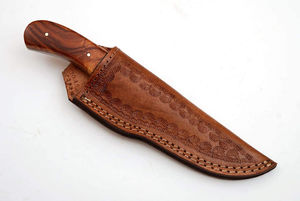 Couteau à dépecer Damas, outil d'extérieur, couteau à dépecer courbé en acier Damas, couteau à dépecer Damas fait main, outil de chasse - Product Image 5