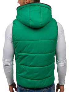 Chaleco Reversible con capucha para hombre, ropa de calle acolchada con capucha, chaleco Reversible de moda, nuevo diseño, 2022 - Product Image 4