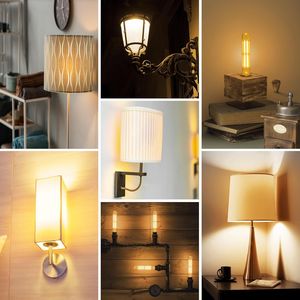 Lampadine LED Vintage Edison Dimmerabili da 8.9 Pollici, Attacco E26, 6W 800LM 2700K Bianco Caldo, T10 T9 AC 120V, Equivalente a 80 Watt, in Vetro Trasparente - Product Image 5
