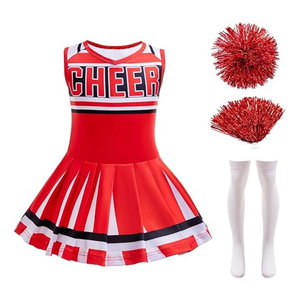 Uniforme de Animadora Transpirable para Mujer y Niña, Conjunto de Top y Falda, Diseño Personalizado para Equipo de Animadoras de Competición - Product Image 5