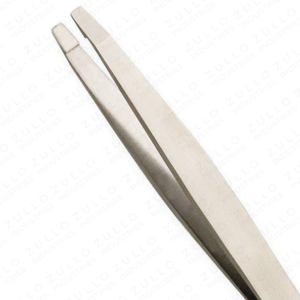 Pinzas de Cejas de Acero Inoxidable de Alta Precisión con Punta Inclinada, Plateadas, con Logotipo Personalizado OEM, Herramienta de Belleza y Maquillaje - Product Image 4
