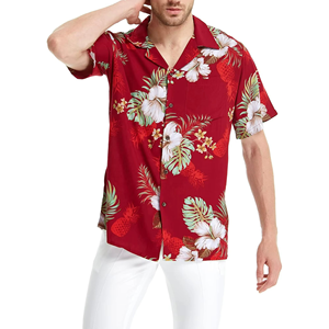Nouvelles Chemises Hawaïennes Respirantes à Double Boutonnage et Manches Courtes pour Hommes – Tenue de Plage Estivale Tendance Imprimée Décontractée - Product Image 6