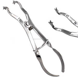 Dental Endodontic Rubber Dam Kit with Punch Pliers <b>Clamps</b> <b>Frame</b> Silver Manual Surgical Instruments Set Ergonomic CE Certified - Product Image 5
