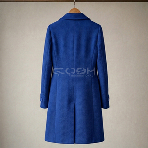 Abrigo Largo de Lana Azul Delta Sigma de Cosh International Greek Apparel, Blazer Bordado con Mangas Largas, Abrigo de Hermandad - Product Image 4