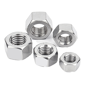 Écrous hexagonaux M7 en acier au carbone zingué jaune, écrous fins autobloquants, tout en métal inoxydable - Product Image 4