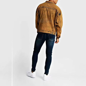 Classic Jeans Winter <b>Jacket</b> For Men Warm Inner Fabric <b>Smart</b> Casual Look Perfect For Outdoor Winter Styling - Product Image 3