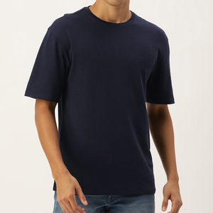 Nueva Camiseta Casual para Hombre, Diseño Personalizado, Color Sólido, Talla Grande, Manga Corta, Corte Ajustado, Cuello Redondo, Cómoda para el Verano - Product Image 1