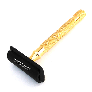 Maquinilla de Afeitar de Seguridad de Doble Filo de Lujo Dorada con Mango Hexagonal Negro, Maquinilla de Afeitar Profesional de Acero Inoxidable para Afeitado en Húmedo para Hombres - Product Image 6