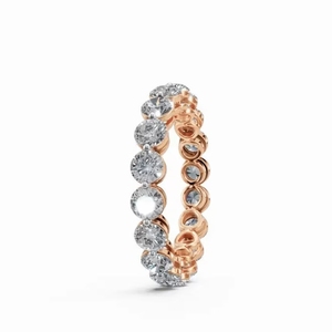 Factory Price Moissanite Eternity <b>Rings</b> Engagement Wedding IGI Certified <b>925</b> <b>Silver</b> Gold Plated Luxury Custom Jewelry Wholesale - Product Image 1
