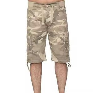 2026 Factory Direct Sale <b>Men</b> <b>Elastic</b> Waist Short Pants Quality Cotton Cargo Casual Shorts Cheap Camo Cargo Shorts - Product Image 1